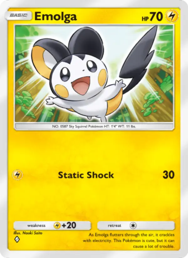 Emolga Rare rarity Extradimensional Crisis Pokémon card price