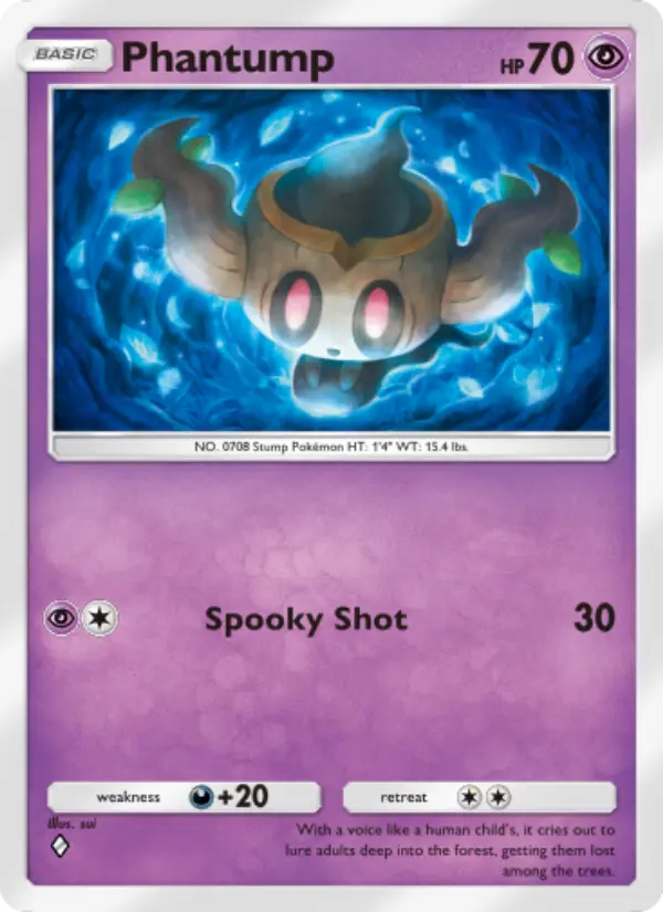 Phantump Rare rarity Extradimensional Crisis Pokémon card price