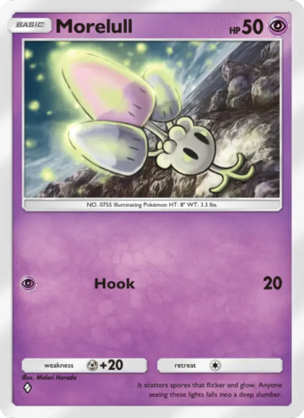 Morelull Rare rarity Extradimensional Crisis Pokémon card price