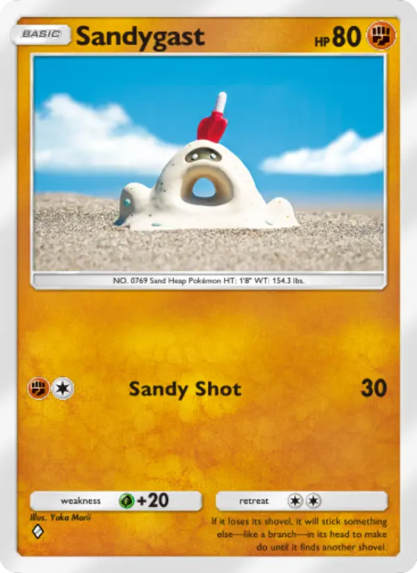 Sandygast Rare rarity Extradimensional Crisis Pokémon card price