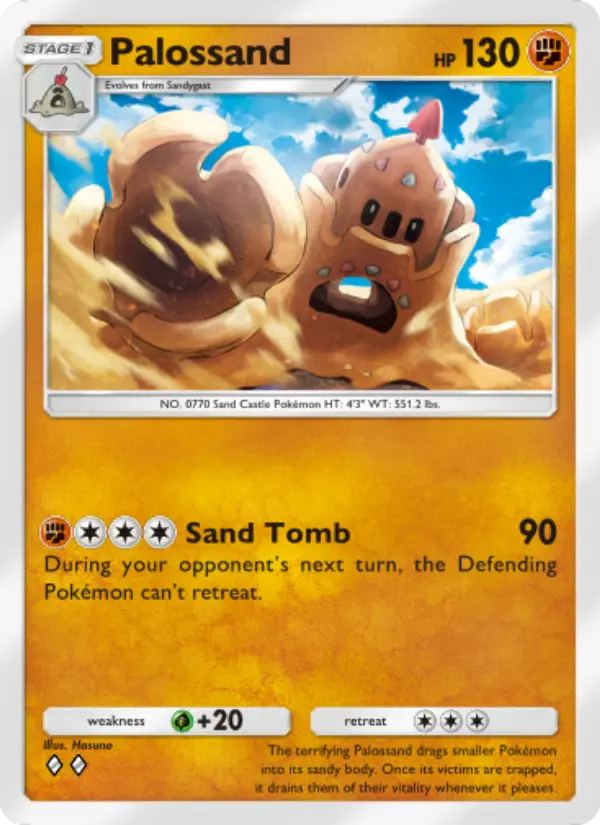 Palossand Rare rarity Extradimensional Crisis Pokémon card price