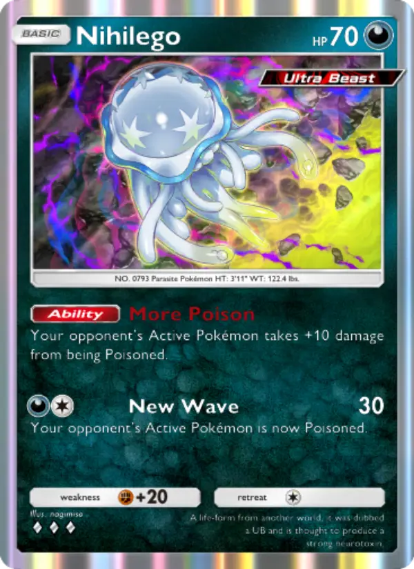 Nihilego Rare rarity Extradimensional Crisis Pokémon card price
