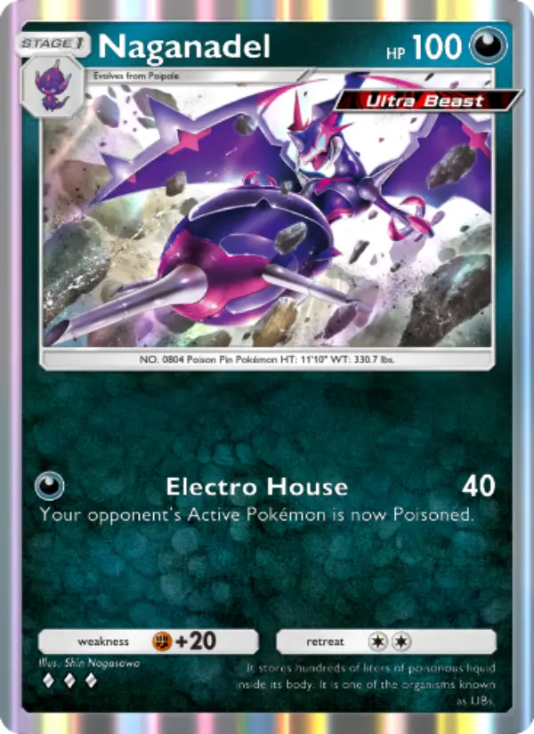 Naganadel Rare rarity Extradimensional Crisis Pokémon card price