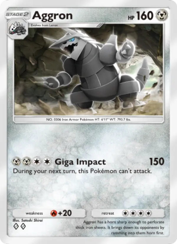 Aggron Rare rarity Extradimensional Crisis Pokémon card price