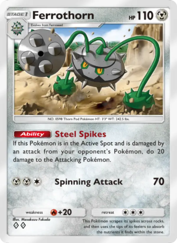 Ferrothorn Rare rarity Extradimensional Crisis Pokémon card price