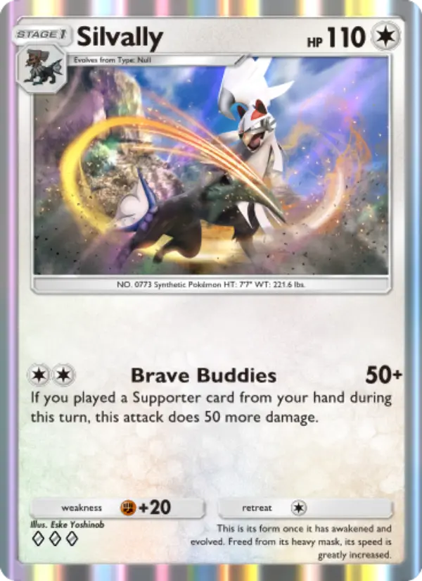 Silvally Rare rarity Extradimensional Crisis Pokémon card price