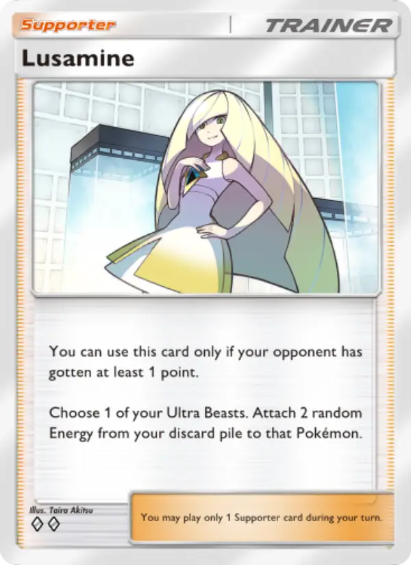 Lusamine Rare rarity Extradimensional Crisis Pokémon card price