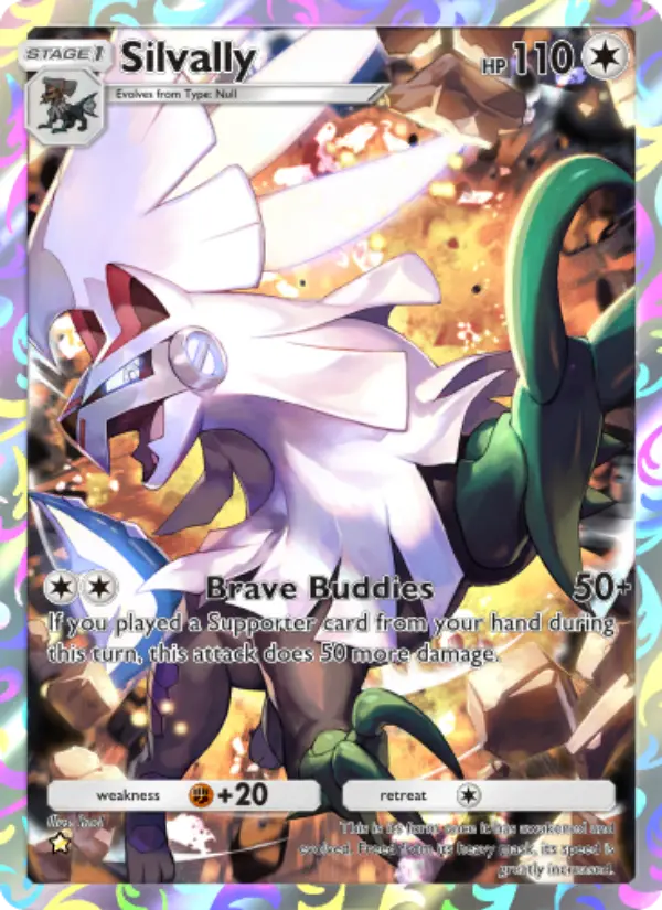 Silvally Secret Rare rarity Extradimensional Crisis Pokémon card price