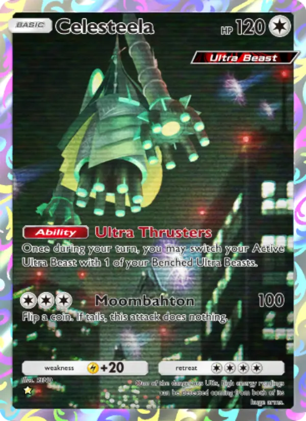 Celesteela Secret Rare rarity Extradimensional Crisis Pokémon card price