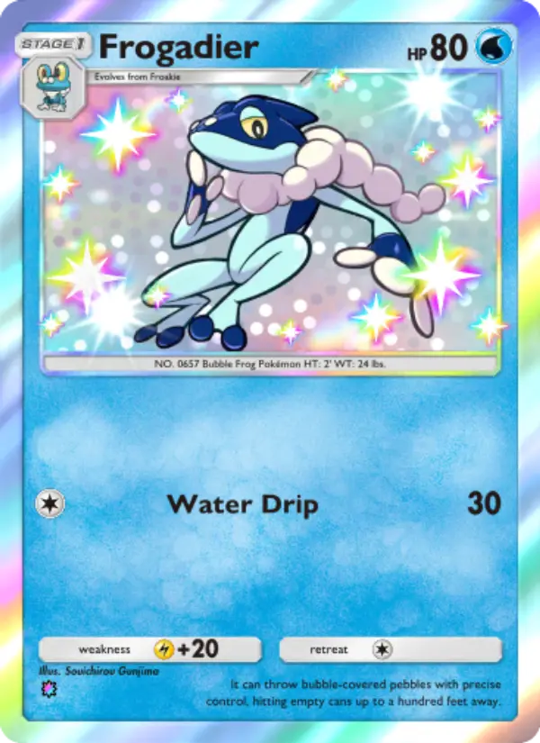 Frogadier Secret Rare rarity Extradimensional Crisis Pokémon card price