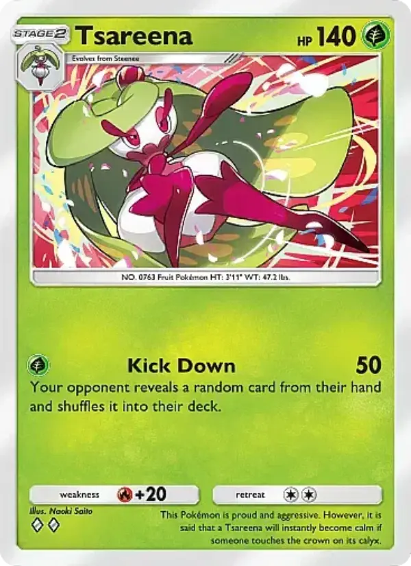 Tsareena Rare rarity Eevee Grove Pokémon card price