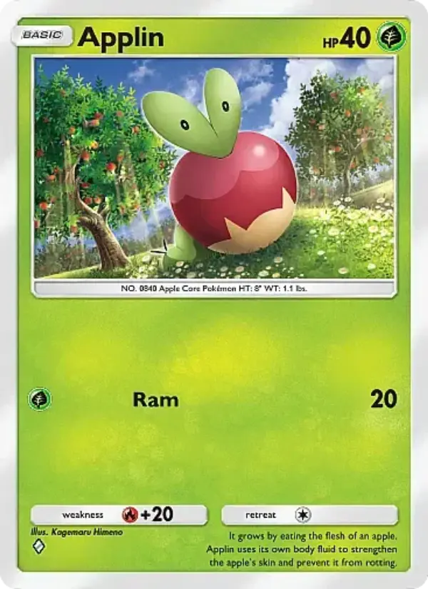 Applin Rare rarity Eevee Grove Pokémon card price