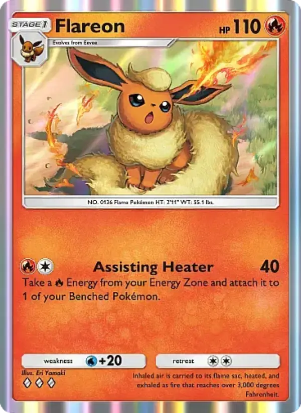 Flareon Rare rarity Eevee Grove Pokémon card price