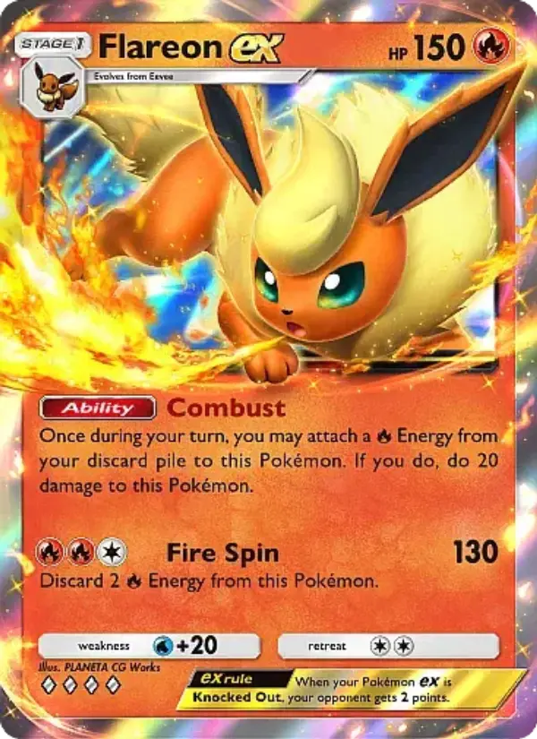 Flareon ex Rare rarity Eevee Grove Pokémon card price
