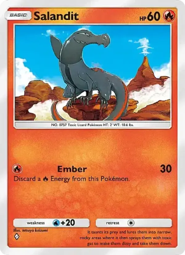 Salandit Rare rarity Eevee Grove Pokémon card price