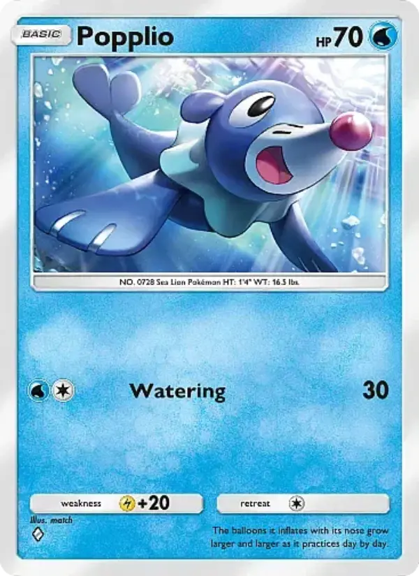 Popplio Rare rarity Eevee Grove Pokémon card price
