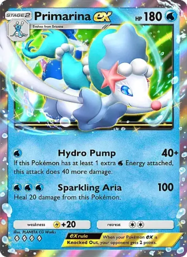 Primarina ex Rare rarity Eevee Grove Pokémon card price