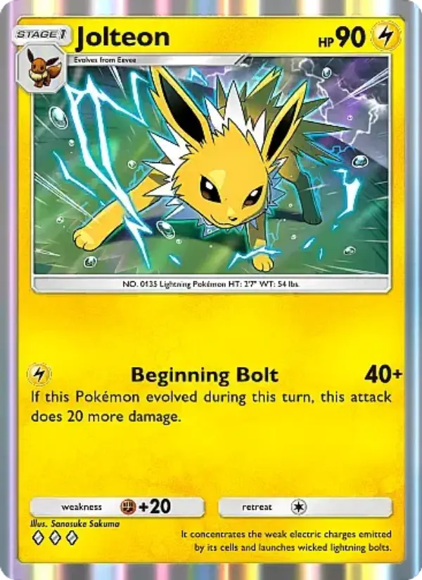 Jolteon Rare rarity Eevee Grove Pokémon card price