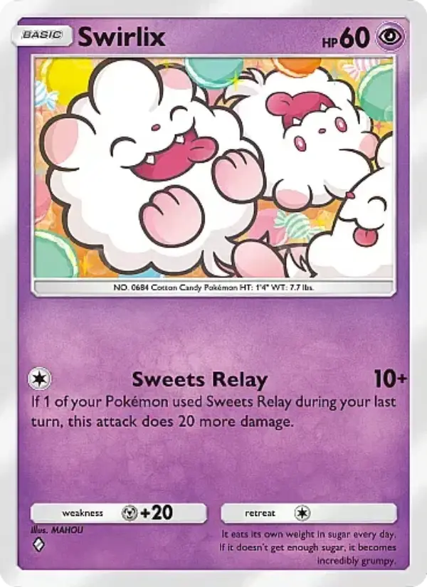 Swirlix Rare rarity Eevee Grove Pokémon card price