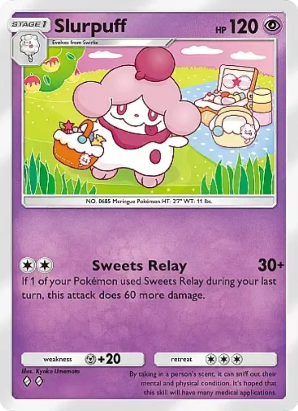 Slurpuff Rare rarity Eevee Grove Pokémon card price