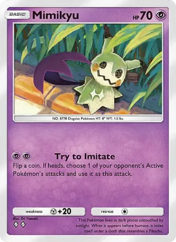 Mimikyu Rare rarity Eevee Grove Pokémon card price