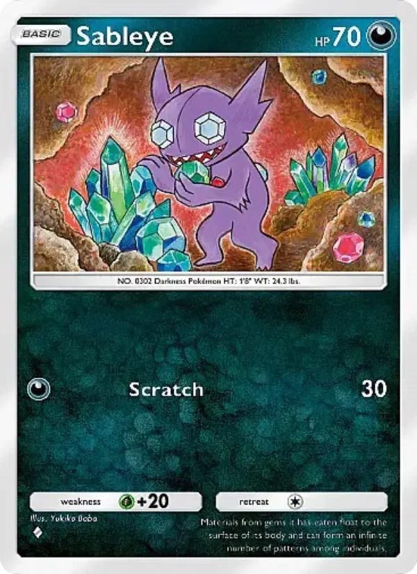 Sableye Rare rarity Eevee Grove Pokémon card price