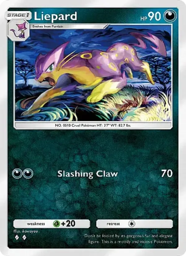 Liepard Rare rarity Eevee Grove Pokémon card price