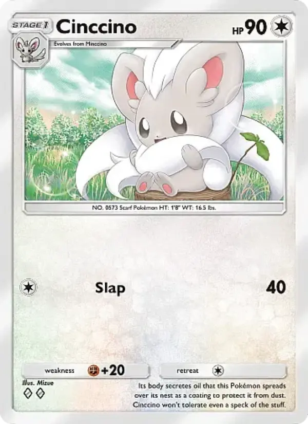 Cinccino Rare rarity Eevee Grove Pokémon card price