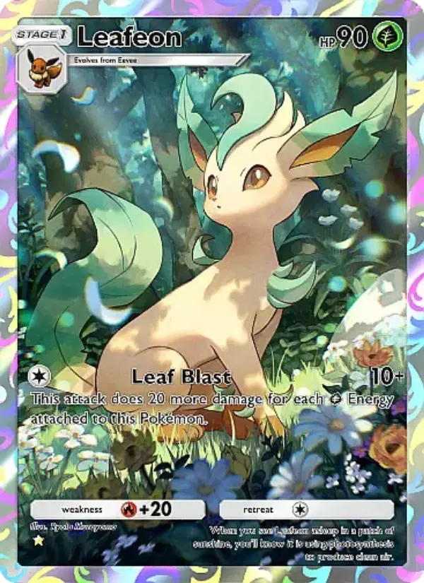 Leafeon Secret Rare rarity Eevee Grove Pokémon card price