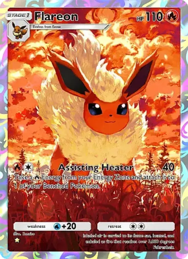 Flareon Secret Rare rarity Eevee Grove Pokémon card price