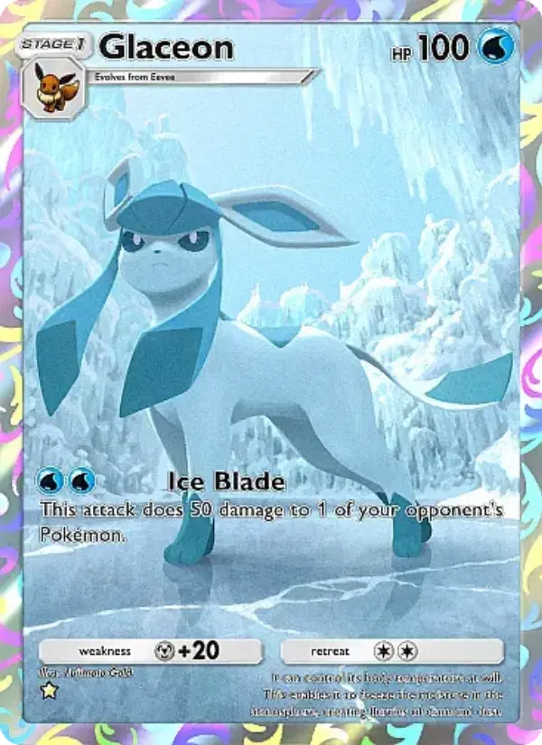 Glaceon Secret Rare rarity Eevee Grove Pokémon card price