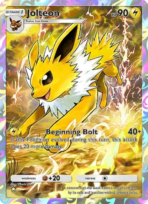 Jolteon Secret Rare rarity Eevee Grove Pokémon card price