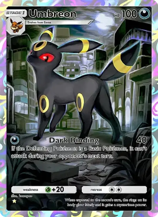 Umbreon Secret Rare rarity Eevee Grove Pokémon card price