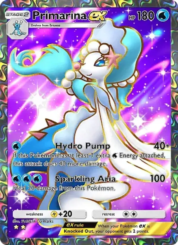 Primarina ex Secret Rare rarity Eevee Grove Pokémon card price