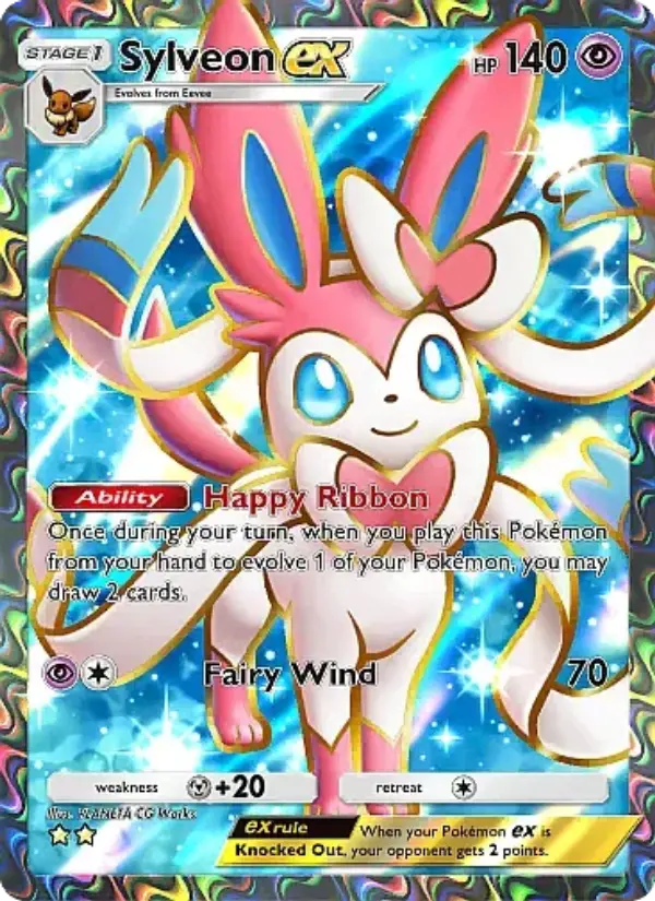 Sylveon ex Secret Rare rarity Eevee Grove Pokémon card price