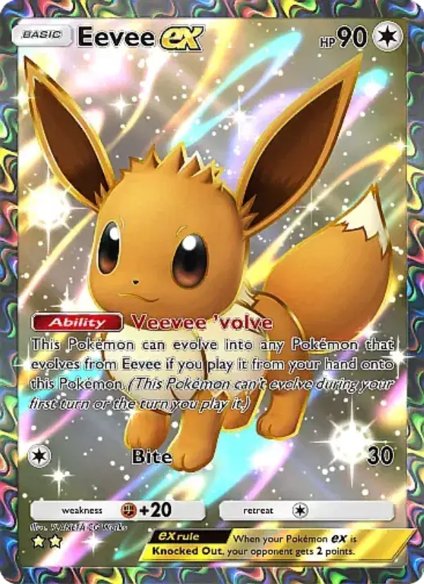 Eevee ex Secret Rare rarity Eevee Grove Pokémon card price