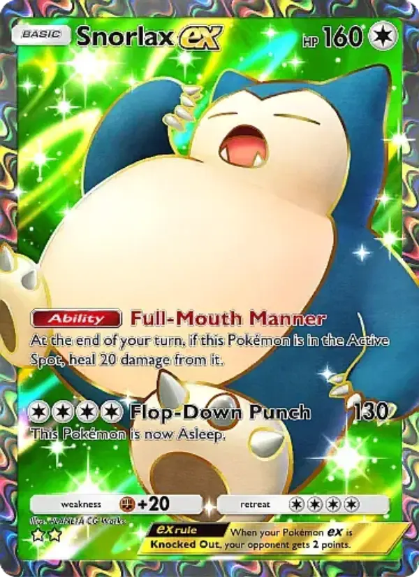 Snorlax ex Secret Rare rarity Eevee Grove Pokémon card price