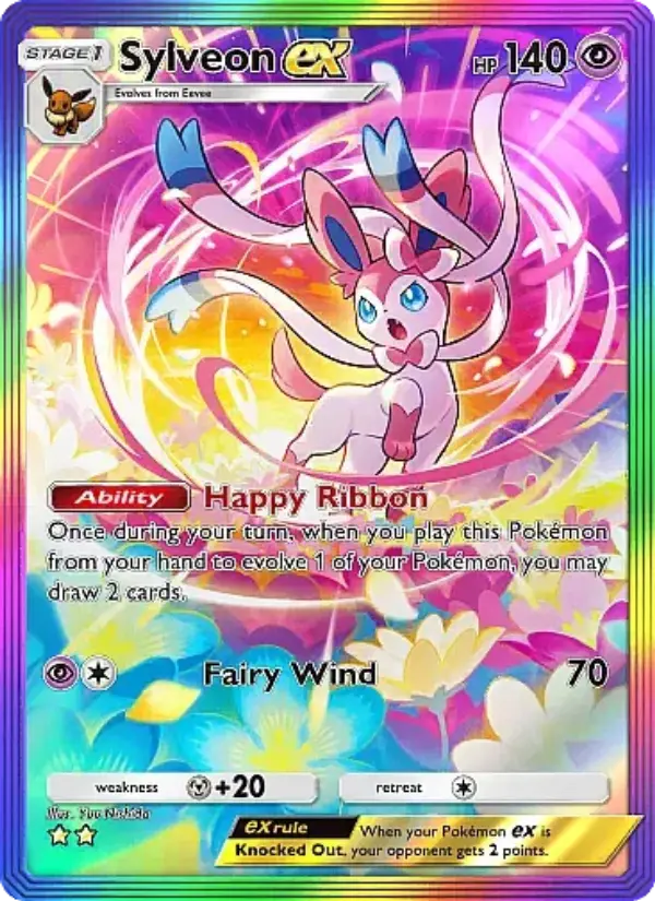 Sylveon ex Secret Rare rarity Eevee Grove Pokémon card price