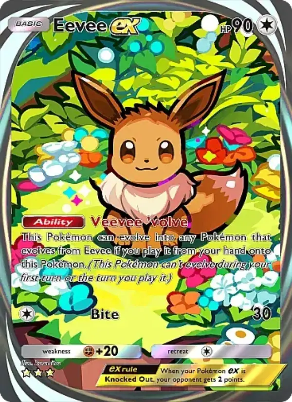 Eevee ex Secret Rare rarity Eevee Grove Pokémon card price