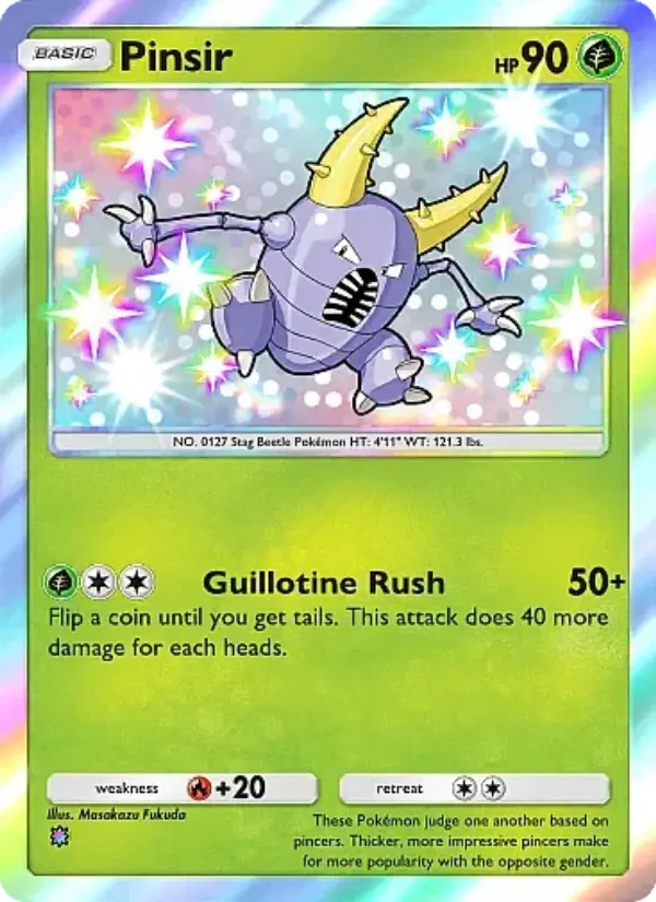 Pinsir Secret Rare rarity Eevee Grove Pokémon card price
