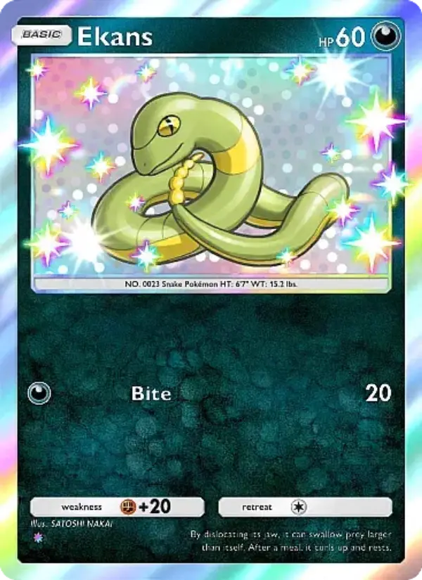 Ekans Secret Rare rarity Eevee Grove Pokémon card price