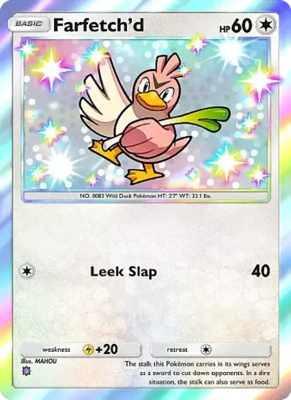 Farfetch'd Secret Rare rarity Eevee Grove Pokémon card price