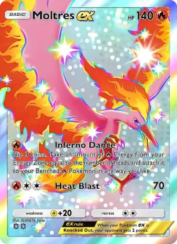 Moltres ex Secret Rare rarity Eevee Grove Pokémon card price