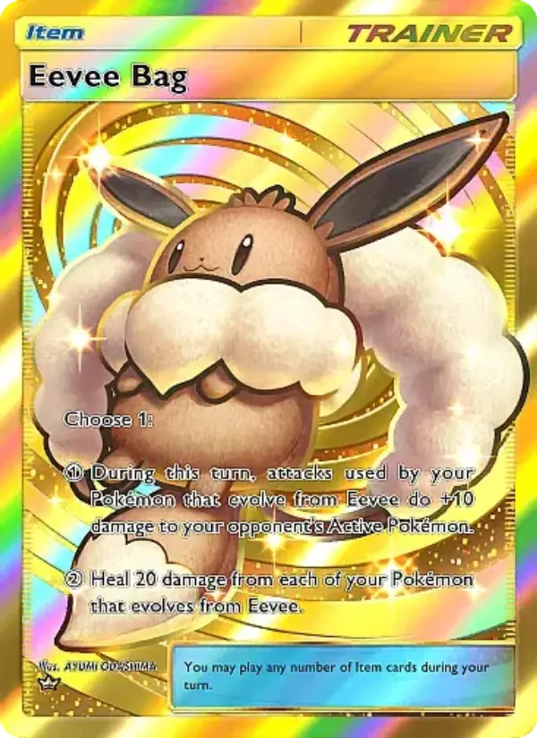 Eevee Bag Secret Rare rarity Eevee Grove Pokémon card price
