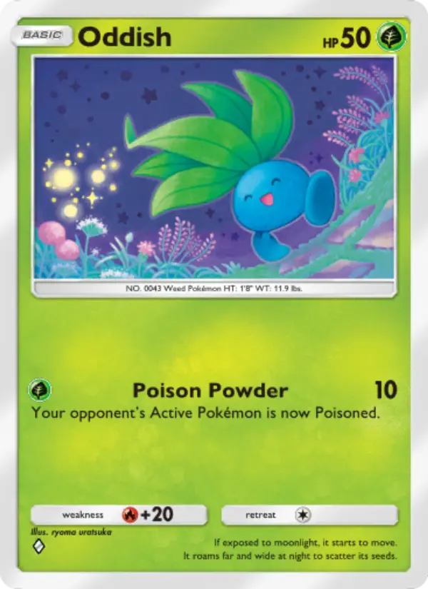 Oddish Rare rarity Wisdom of Sea and Sky Pokémon card price