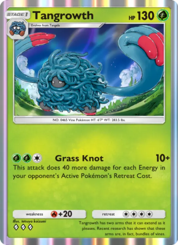 Tangrowth Rare rarity Wisdom of Sea and Sky Pokémon card price