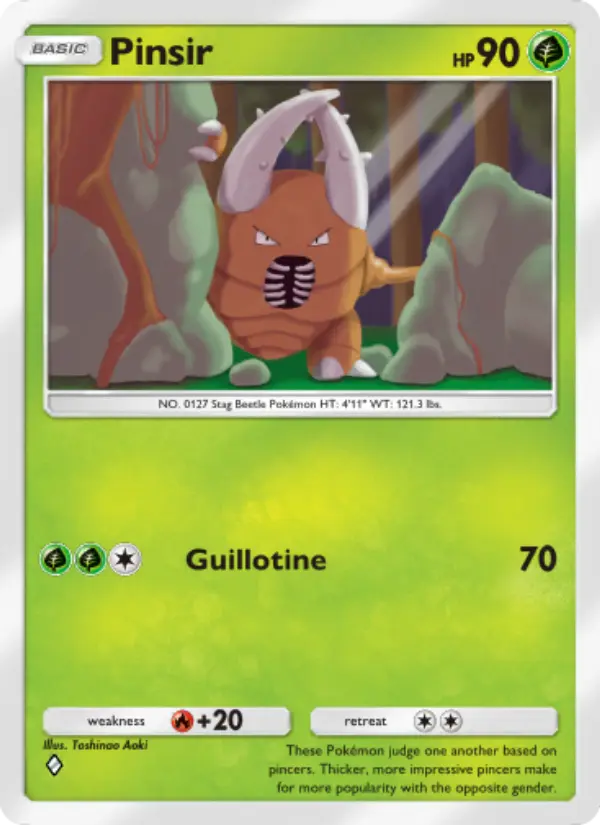 Pinsir Rare rarity Wisdom of Sea and Sky Pokémon card price