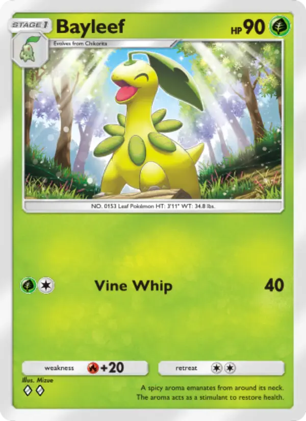 Bayleef Rare rarity Wisdom of Sea and Sky Pokémon card price