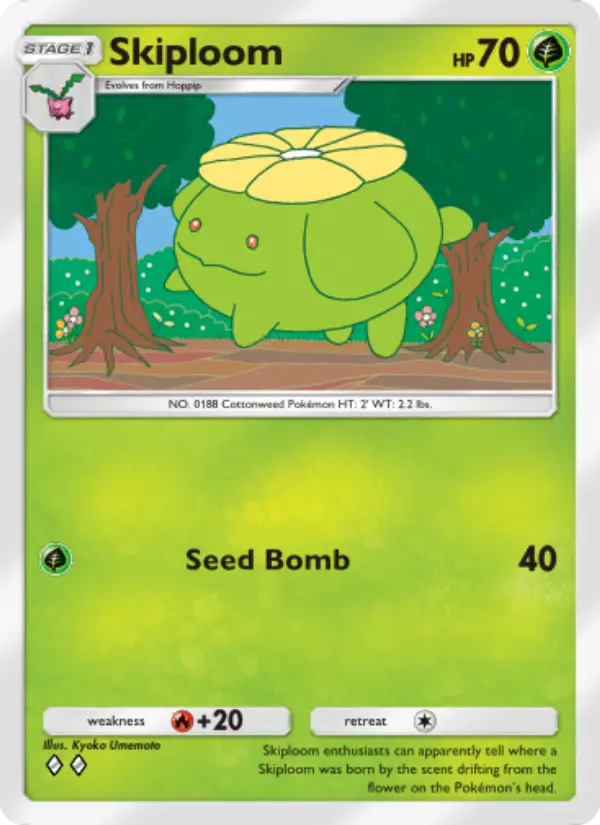 Skiploom Rare rarity Wisdom of Sea and Sky Pokémon card price