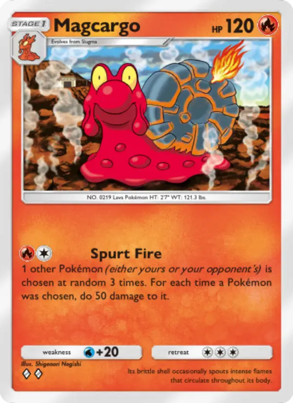 Magcargo Rare rarity Wisdom of Sea and Sky Pokémon card price